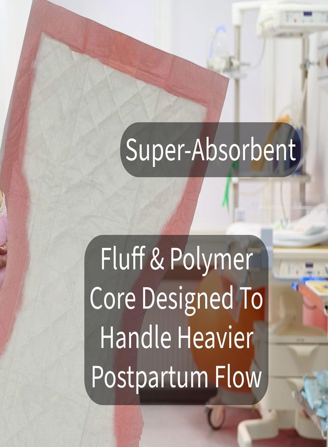 Vakly Extra Large Postpartum Maternity Pads [40 Pack] Hospital Style Super-Absorbent Contoured Pad Liners - 7" Wide X 14" Long - Heavier Overnight Post Birth Protection for Women - Incontinence Liners - Image 4